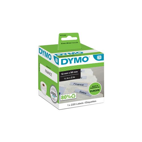 DYMO Authentic LabelWriter Suspension File Labels | 12mm x 50mm | Roll of 220 Easy-Peel Labels | Self-Adhesive | for LabelWriter Label Makers