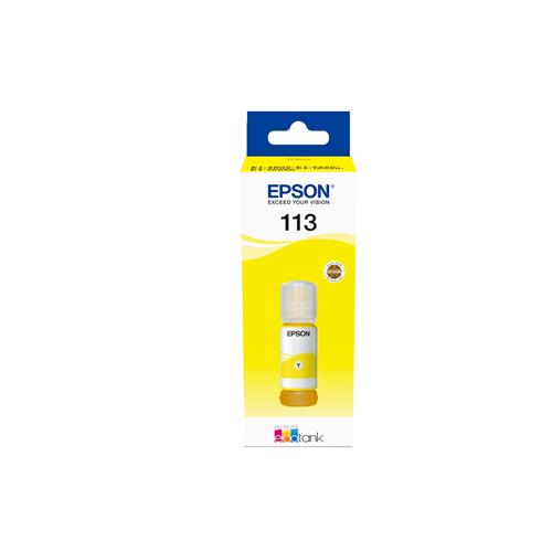 Epson 113 EcoTank Pigment Yellow ink bottle Original Yellow Epson Ecotank ET-5880 EcoTank ET-5850 EcoTank ET-5800 EcoTank ET-16650 EcoTank ET-16600 6000 pages 70 ml