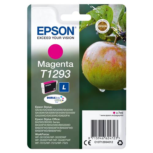 Epson Apple T1293 DURABrite Ultra Single Magenta Ink Low Yield Magenta Pigment-based ink 7 ml 1 pc(s) Single pack