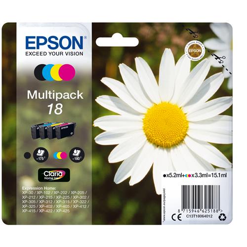 Epson Daisy 18 Claria Home Multipack 4-colours Ink