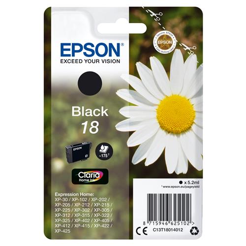 Epson Daisy 18 Claria Home Single Black Ink