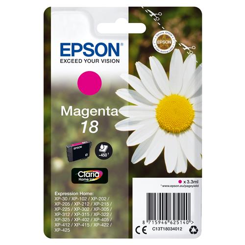 Epson Daisy 18 Claria Home Single Magenta Ink