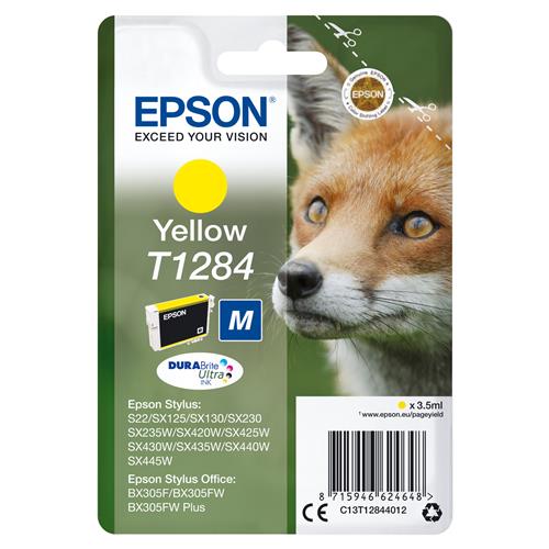 Epson Fox T1284 DURABrite Ultra Single Yellow Ink