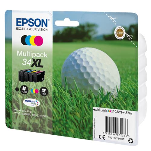 Epson Golf ball 34XL DURABrite Ultra Multipack 4-colours Ink