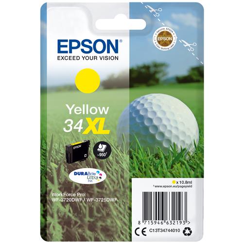 Epson Golf ball 34XL DURABrite Ultra Single Yellow Ink