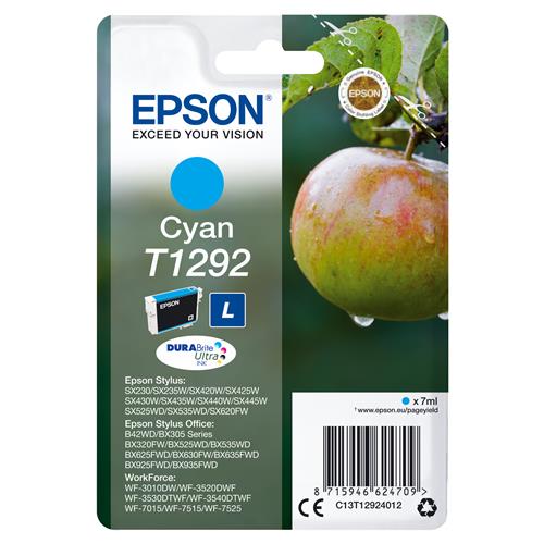 Epson T1292 Apple DURABrite Ultra Single Cyan Ink