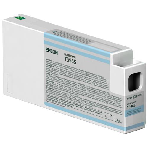 Epson Singlepack Light Cyan T596500 UltraChrome HDR 350 ml. Colour ink type: Pigment-based ink Supply type: Single pack Colour ink volume: 350 ml Printing colours: Cyan Quantity per pack: 1 pc(s)