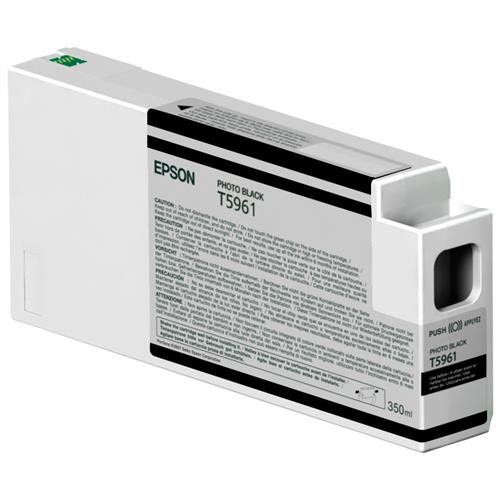 Epson Singlepack Photo Black T596100 UltraChrome HDR 350 ml. Colour ink type: Dye-based ink Black ink volume: 350 ml Supply type: Single pack Printing colours: Black Quantity per pack: 1 pc(s)