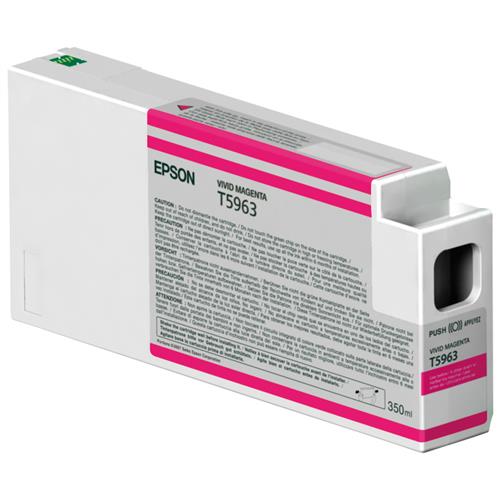 Epson Singlepack Vivid Magenta T596300 UltraChrome HDR 350 ml. Colour ink type: Pigment-based ink Colour ink volume: 350 ml Printing colours: Vivid magenta Quantity per pack: 1 pc(