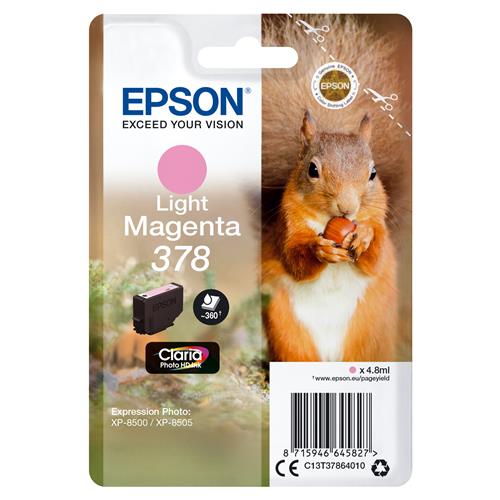 Epson Squirrel 378 Claria Photo HD Single Light Magenta Ink