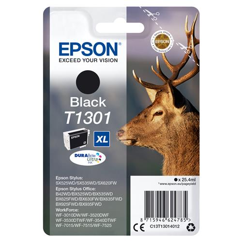 Epson Stag T1301 DURABrite Ultra Single Black Ink