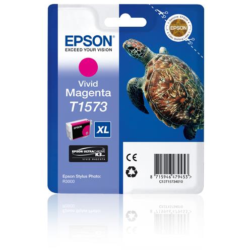 Photos - Ink & Toner Cartridge Epson Turtle T1573 Vivid Magenta C13T15734010 