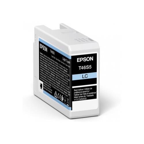 Epson Singlepack Light Cyan T46S5 UltraChrome Pro 10 ink 25ml. Colour ink type: Pigment-based ink Cartridge capacity: Standard Yield Supply type: Single pack Colour ink volume: 25 ml Printing colours: Cyan Quantity per pack: 1 pc(s)