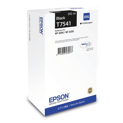 Epson WF-8090 / WF-8590 Ink Cartridge XXL Black. Black ink type: Pigment-based ink Cartridge capacity: High (XL) Yield Black ink volume: 202 ml Supply type: Single pack Printing colours: Black Quantity per pack: 1 pc(s)