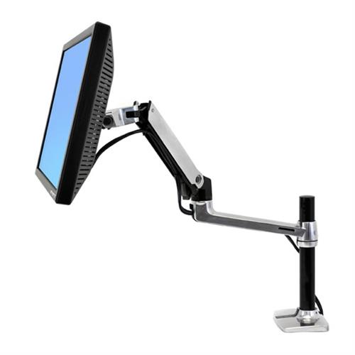 Ergotron LX Series Desk Mount LCD Arm Tall Pole. Maximum weight capacity: 11.3 kg Maximum screen size: 86.4 cm (34") Minimum VESA mount: 75 x 75 mm Maximum VESA mount: 100 x 100 mm. Tilt angle range: -75 - 75. Product colour: Black
