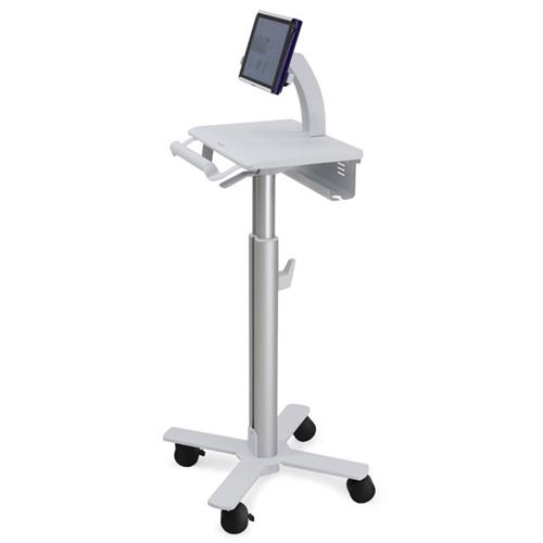 Ergotron StyleView Tablet Cart, SV10 Aluminium, White Multimedia cart