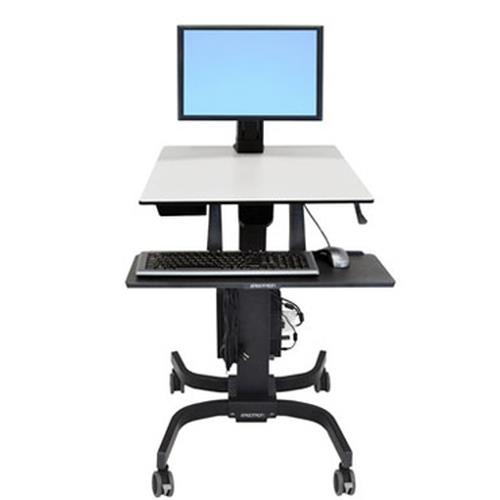 Ergotron WorkFit-C, Single LD Sit-Stand Workstation Black, Grey Multimedia cart