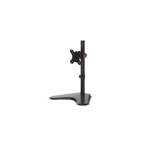Fellowes Seasa Single Monitor Arm - Freestanding Monitor Mount for 8KG 32 inch Screens - Ergonomic Adjustable Monitor Arm - Tilt 45 Pan 120 Rotation 360 VESA 75 x 75/100 x 100 - Black Freestanding 8 kg 81.3 cm (32") 100 x 100 mm Height adjus