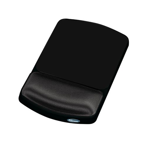 Fellowes Angle Adjustable Mouse Pad Wrist Support Premium Gel. Width: 157.2 mm Depth: 249.2 mm. Product colour: Graphite Surface coloration: Monochromatic Material: Polyester Wrist rest