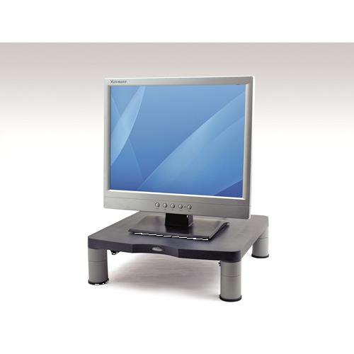 Fellowes Computer Monitor Stand with 3 Height Adjustments - Standard Monitor Riser with Cable Management - Ergonomic Adjustable Monitor Stand for Computers - Max Weight 27KG/Max Size 21" - Graphite 36 kg 53.3 cm (21") Height adjustment Graphite