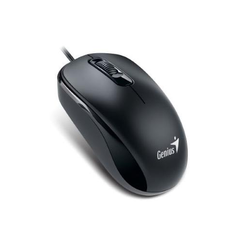 Genius DX-110. Form factor: Ambidextrous. Movement detection technology: Optical Device interface: PS/2 Movement resolution: 1000 DPI Buttons type: Pressed buttons Buttons quantity: 3 Scroll type: Wheel. Product colour: Black