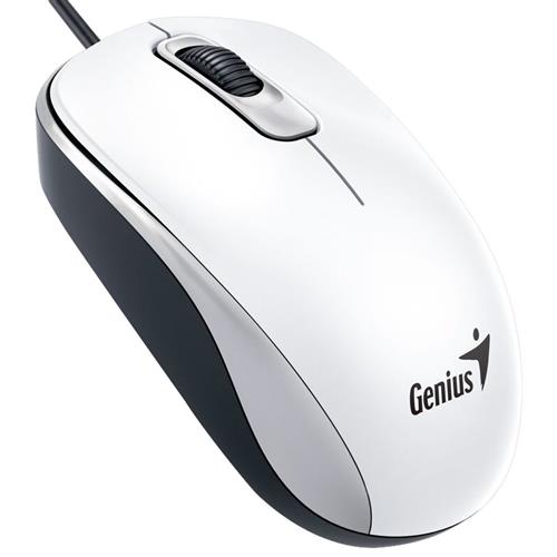 Genius Computer Technology DX-110 Ambidextrous Optical USB Type-A 1000 DPI White