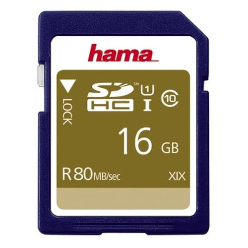 Hama 00124134 memory card 16 GB SDHC UHS-I Class 10