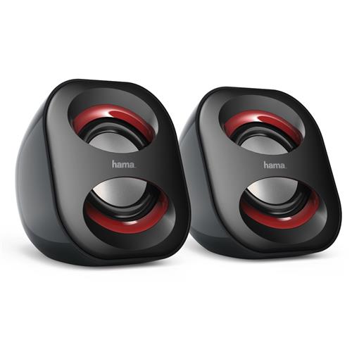 Hama Sonic Mobil 183 Black Red Wired 3 W