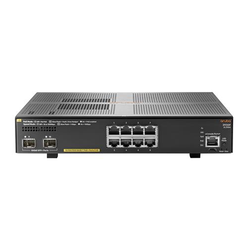 HPE Aruba Networking 2930F 8G PoE+ 2SFP+ Switch Managed L3 Gigabit Ethernet (10/100/1000) Power over Ethernet (PoE) Rack mounting 1U