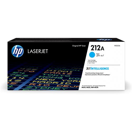 HP 212A Cyan Original LaserJet Toner Cartridge. Colour toner page yield: 4500 pages Black toner page yield: 0 pages Printing colours: Cyan Quantity per pack: 1 pc(s)