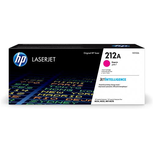 HP 212A Magenta Original LaserJet Toner Cartridge. Colour toner page yield: 4500 pages Black toner page yield: 0 pages Printing colours: Magenta Quantity per pack: 1 pc(s)