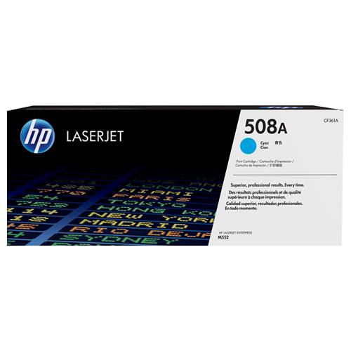 HP 508A Cyan Original LaserJet Toner Cartridge. Colour toner page yield: 5000 pages Printing colours: Cyan Quantity per pack: 1 pc(s)