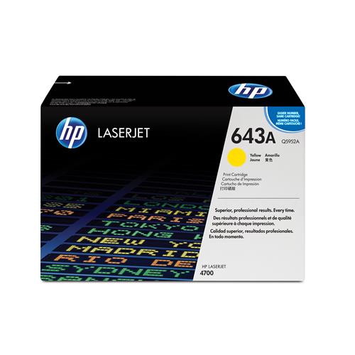 HP 643A Yellow Original LaserJet Toner Cartridge
