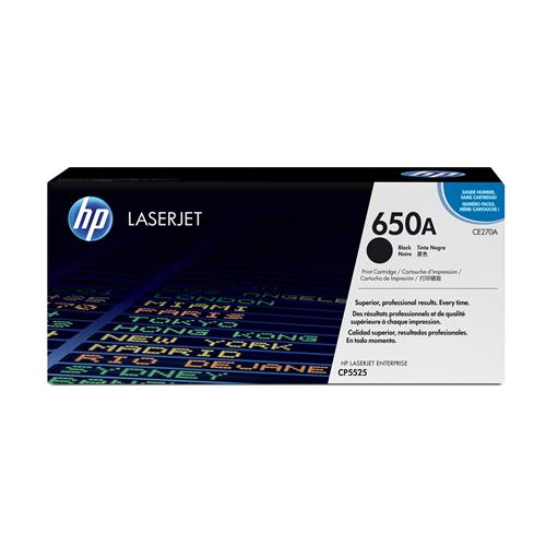 HP 650A Black Original LaserJet Toner Cartridge