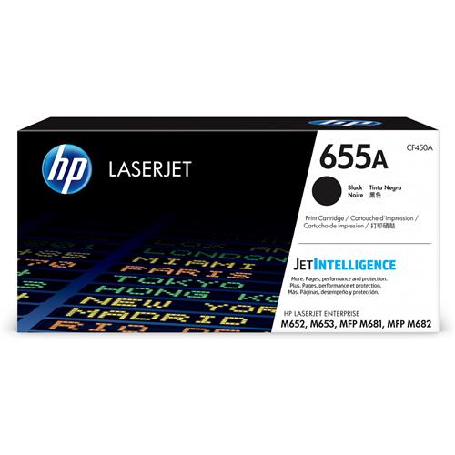 HP 655A Black Original LaserJet Toner Cartridge. Black toner page yield: 12500 pages Printing colours: Black Quantity per pack: 1 pc(s)