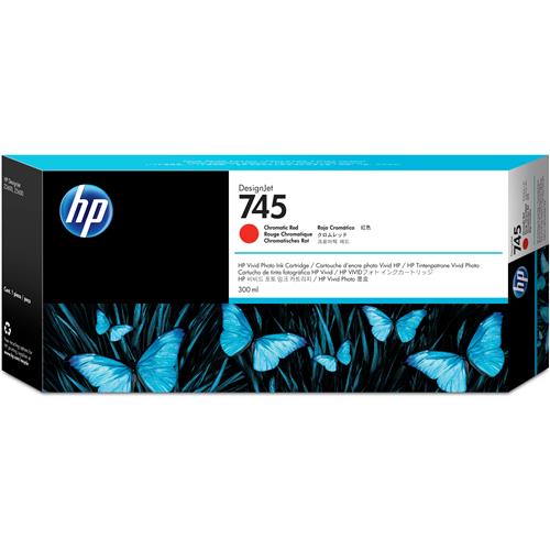 HP 745 300-ml DesignJet Chromatic Red Ink Cartridge HP DesignJet Z2600 PostScript Printer HP DesignJet Z5600 PostScript Printer Thermal inkjet F9K06A Singapore 283 mm 41 mm