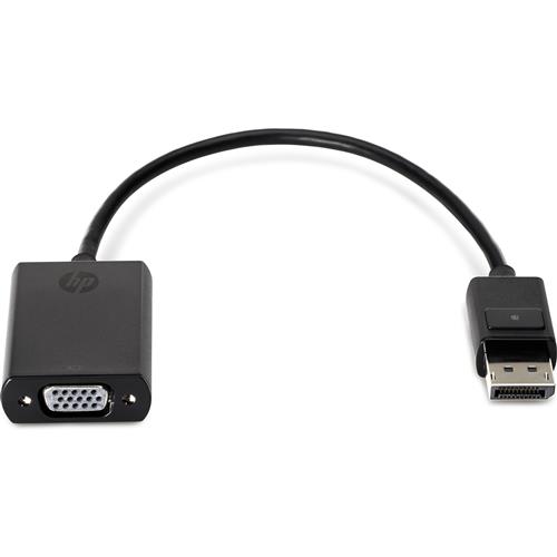 Photos - Cable (video, audio, USB) HP DisplayPort To VGA Adapter 0.2 m DisplayPort VGA  Male Female Copper F7W97AA (D-Sub)