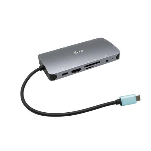 i-tec Metal USB-C Travel Nano Dock HDMI/VGA with LAN + Power Delivery 100 W Wired USB 3.2 Gen 1 (3.1 Gen 1) Type-C 100 W 3.5 mm Silver MicroSD (TransFlash) SD