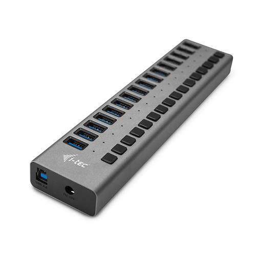 i-tec USB 3.0 Charging HUB 16port + Power Adapter 90 W. Charger type: Indoor Power source type: AC Charger compatibility: Universal. Product colour: Grey