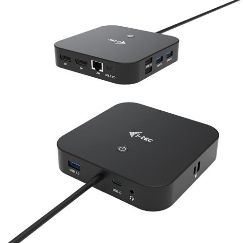 i-tec USB-C Dual Display Docking Station with Power Delivery 100 W Wired USB 3.2 Gen 1 (3.1 Gen 1) Type-C 100 W 3.5 mm 101001000 Mbit/s Black