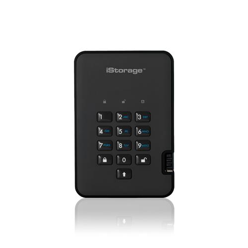iStorage diskAshur HDD 5TB Black | Secure Portable Hard Drive |AES-XTS 256-bit Hardware Encryption | PIN protected | OS & Platform Independent | TAA Compliant|Brute force hack defence | Dust/Water Resistant