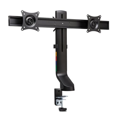 Kensington SmartFit Space-Saving Dual Monitor Arm. Product colour: Black