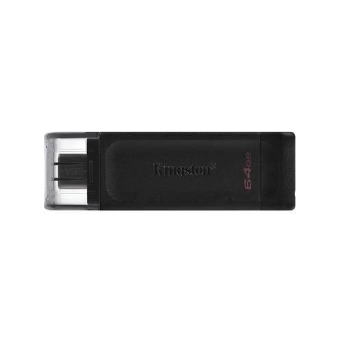Kingston Technology DataTraveler 64GB USB-C 3.2 Gen 1 70. Capacity: 64 GB Device interface: USB Type-C USB version: 3.2 Gen 1 (3.1 Gen 1). Form factor: Cap. Weight: 7 g. Product colour: Black