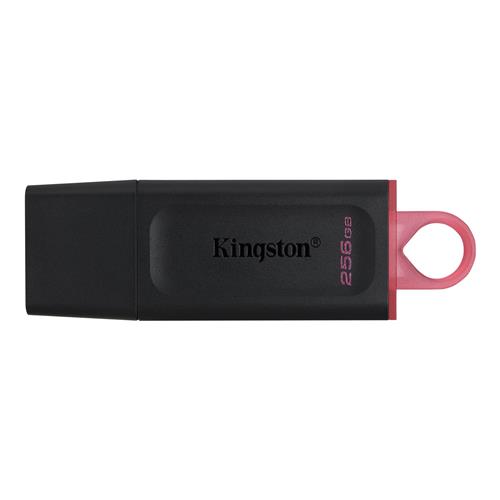 Kingston Technology DataTraveler Exodia - USB 3.2 Flash Drive. Capacity: 256 GB Device interface: USB Type-A USB version: 3.2 Gen 1 (3.1 Gen 1). Form factor: Cap. Weight: 11 g. Product colour: Black Pink
