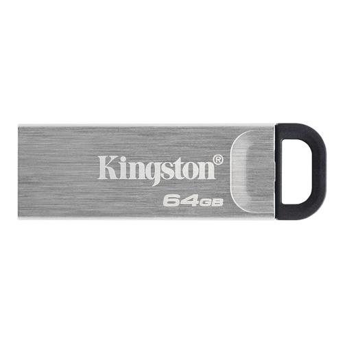 Kingston Technology DataTraveler 64GB Kyson USB Flash Drive. Capacity: 64 GB Device interface: USB Type-A USB version: 3.2 Gen 1 (3.1 Gen 1) Read speed: 200 MB/s. Form factor: Capless. Weight: 4 g. Product colour: Silver
