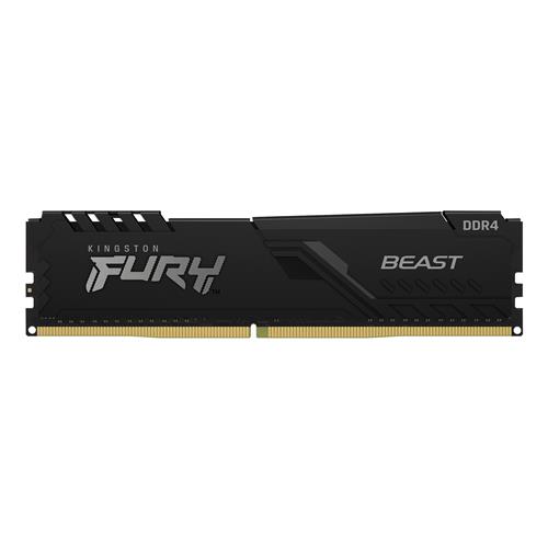 Kingston Technology FURY Beast 8GB 3200MT/s DDR4 CL16 DIMM Black. Component for: PC Internal memory: 8 GB Memory layout (modules x size): 1 x 8 GB Internal memory type: DDR4 Memory form factor: 288-pin DIMM CAS latency: 16