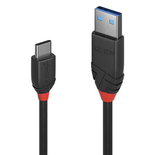 Lindy 1m USB 3.2 Type A to C Cable 10Gbps Black Line. Cable length: 1 m. Connector 1: USB A Connector 2: USB C USB version: USB 3.2 Gen 1 (3.1 Gen 1) Maximum data transfer rate: 10 Gbit/s Connector contacts plating: Gold Product colour: Black
