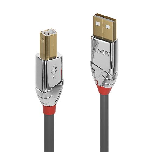 Lindy 5m USB 2.0 Type A to B Cable Cromo Line