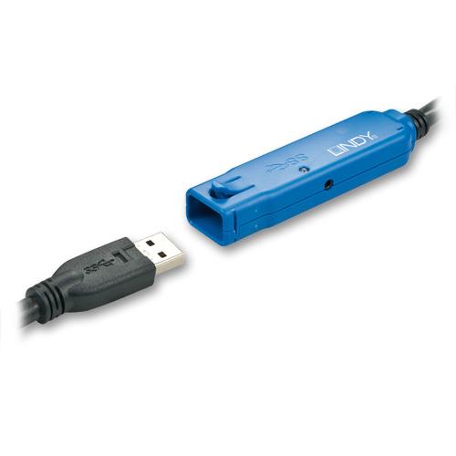 Lindy 8m USB 3.0 Active Extension Pro. Cable length: 8 m. Connector 1: USB A Connector 2: USB A USB version: USB 3.2 Gen 1 (3.1 Gen 1) Maximum data transfer rate: 5 Gbit/s Connector contacts plating: Gold Product colour: Black