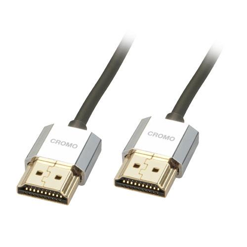Lindy 1m CROMO Slim High Speed HDMI Cable with Ethernet